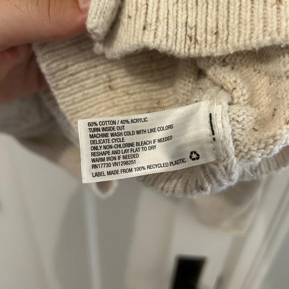 Speckled oversize sweater cardigan - Picture 3 of 5